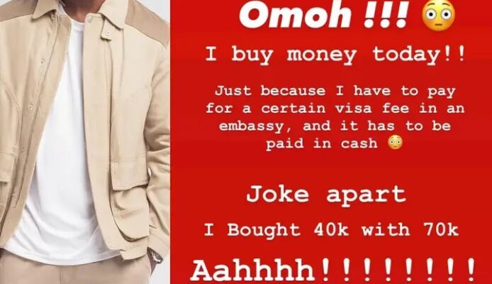 I Bought 40k With 70k — Paul Okoye Laments