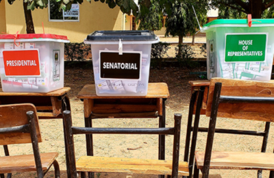 INEC ballot boxes for Presidential and NASS elections