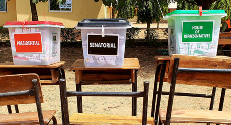 INEC ballot boxes for Presidential and NASS elections