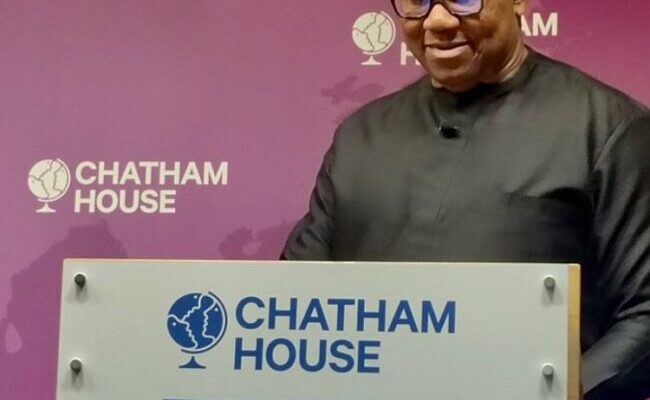 Datti corrupt ambition Obi,Peter Obi Chatham House