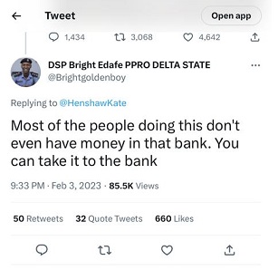 'Most people doing this don't even have money in the bank,' Delta PPRO Bright Adafe