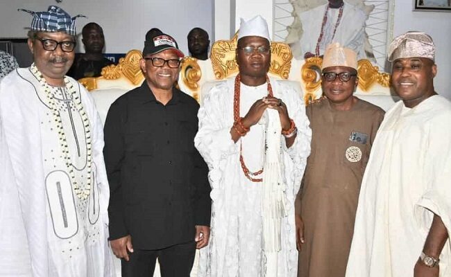 Peter Obi visits Gani Adams, presents LP Blueprint, restates need for restructuring