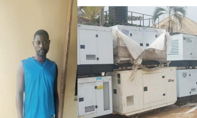 Police Arrest 49-Year-Old Suspect Who Specialises In Stealing Industrial Generators