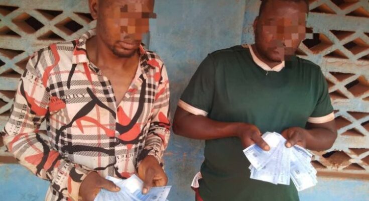 Two Suspects Arrested For Selling Fake New Naira Notes In Enugu