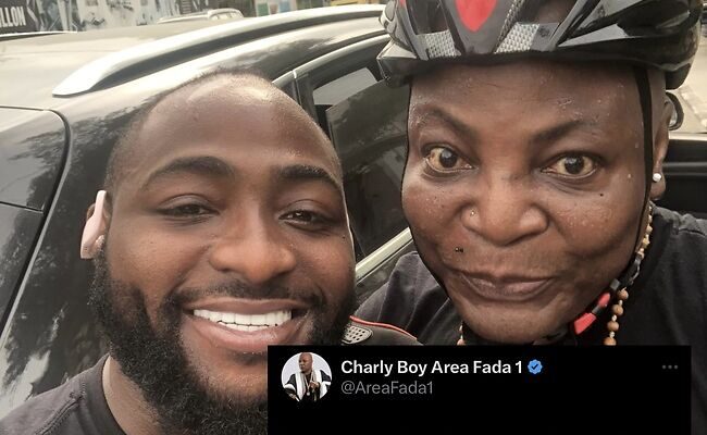 ‘I was star struck’, Charly Boy says as he meets Davido