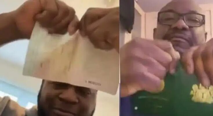 Angry Nigerians In Diaspora Tear Their Nigerian Passport Over Poor Conduct Of Election (Video)