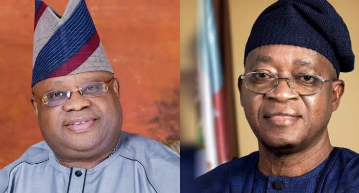 Ademola Adeleke and Gboyega Oyetola