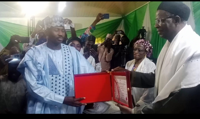 INEC presents certificate of return to Sokoto governor-elect, Ahmad Aliyu, others