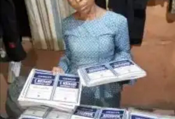 Police Nab Woman With 550 INEC Materials In Lagos