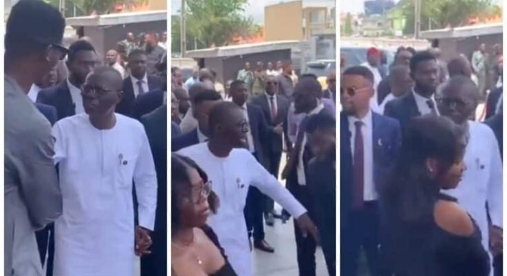 Reactions As Governor Sanwo-Olu Visits Harvesters Church, Shakes Hands With Members (Video)
