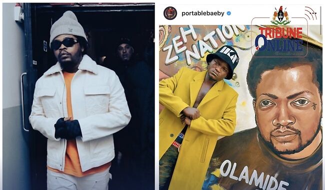This no be our own Baddo, fans say as portable marks Olamide’s birthday with strange wall paint