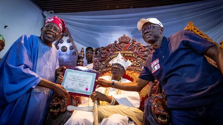 Tinubu Visits Lagos Monarch, Promises Not To Disappoint