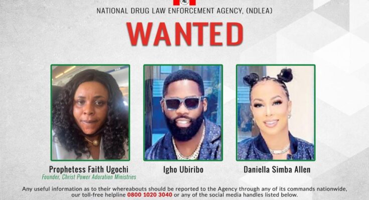 NDLEA Declares Prophetess, Celebrity Couple Wanted Over Drug Trafficking