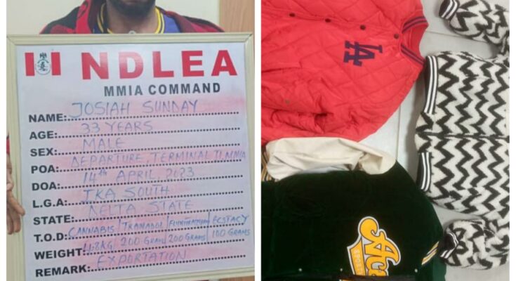 NDLEA Intercepts Drug Consignments In Winter Jackets, Body Lotions At Lagos Airport (Video)