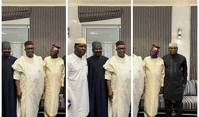 PHOTOS: Ekiti gov Oyebanji, Akpabio, others visit Tinubu in Abuja