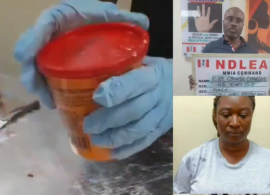 NDLEA Intercepts UK-Bound Meth Worth N567m, Arrests Suspect In Lagos Airport (Video)