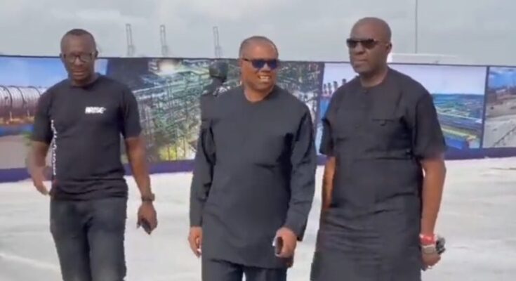 Peter Obi Lands In Lagos For Commissioning Of Dangote Refinery (Video)