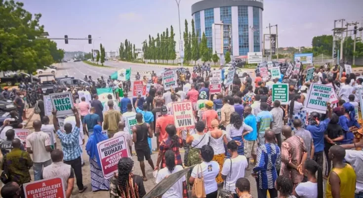 Protesters Storm Court, Seek Justice Over February 25th Election