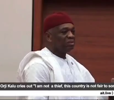 "I’m Not A Thief" - Kalu Says As He Weeps During Senate Valedictory Session