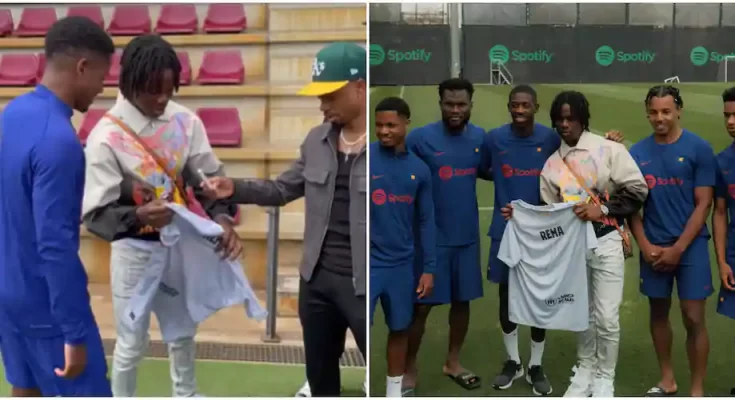 "No Be To Pepper Anybody" – Rema Speaks On His Recent Hangout With Barcelona Stars