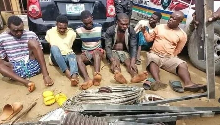 Six Arrested For Vandalizing Electrical Installations In Bayelsa