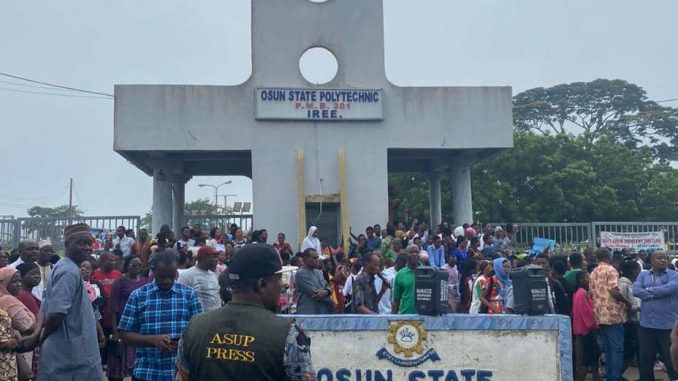 Academic activities grounded as Osun poly lecturers protest suspension of Rector