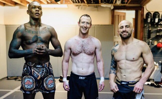 Cage Fight: 'Elon Musk is in trouble', reactions as Zuckerberg trains with Adesanya, Volkanovski