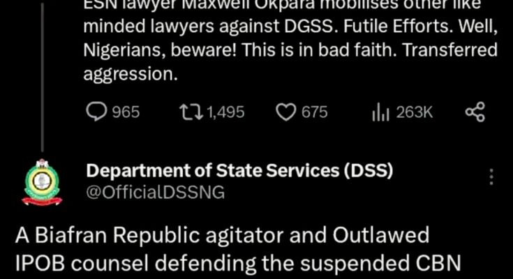 DSS Deletes Tweet Profiling Igbos After Backlash