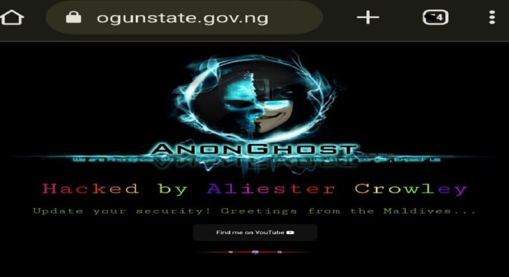 Hackers Take Over Ogun State Govt. Website