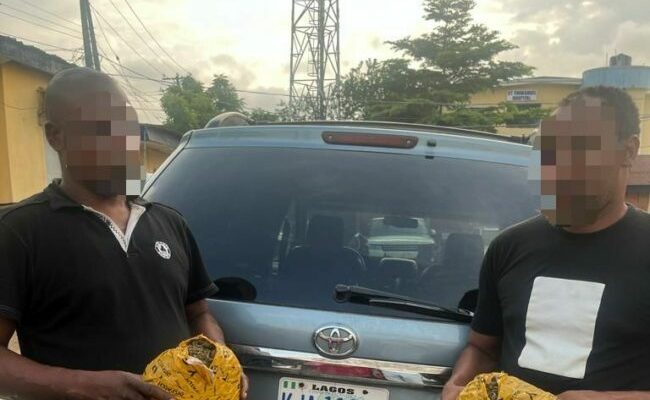 Lagos Police intercept bus loaded with Indian hemp