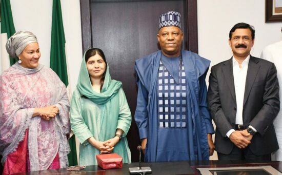 Malala visits Shettima, presses FG, politicians on girl-child education