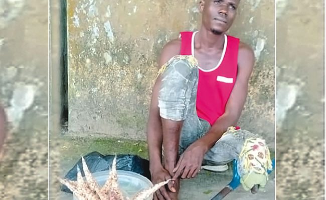 People give me money because they’re impressed that I do not beg for alms —Saviour Obong, amputee groundnuts hawker