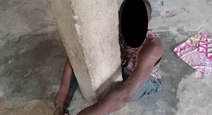 Police Rescue Three Abducted Victims Chained To Pillars By Insurgents In Anambra (Photos)