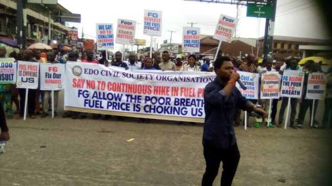 Protest rocks Edo over subsidy removal