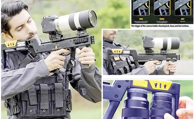 This is not a gun, but a camera holder