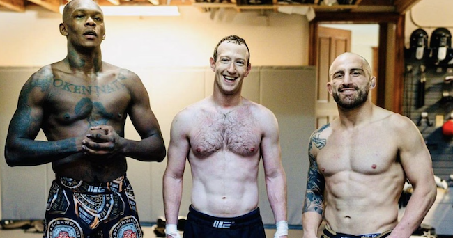 Zuckerberg Trains With UFC Champions, Adesanya, Alexander To Prepare For Fight Against Musk