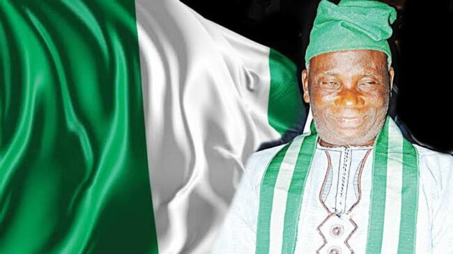 Designer of Nigeria's flag, Pa Michael Taiwo Akinkunmi (O.F.R)