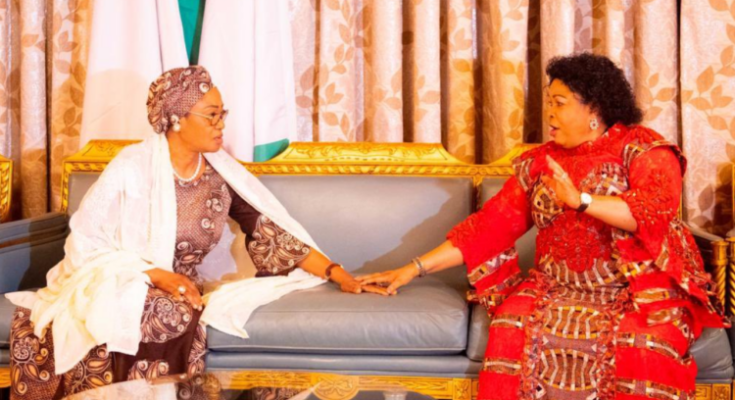 Ex-president’s wife, Patience Jonathan, visits first lady Remi Tinubu