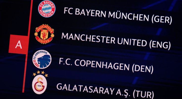 Kane's Bayern Munich To Face Man Utd In Champions League Group Stage