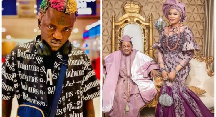 Late Alaafin’s Estranged Wife, Queen Damilola ‘Flirts’ With Portable Amidst Dating Rumours