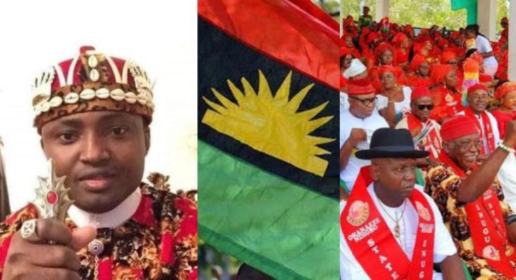 SIMON EKPA, IPOB FLAG AND OHANEZE LEADERS