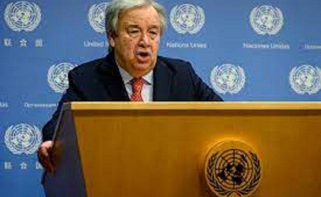 UN chief, Guterres, expresses concern over president’s detention conditions