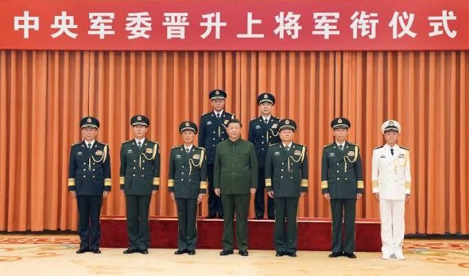 Xi Jinping and Army generals