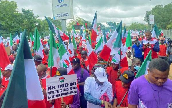 NLC/TUC PROTESTERS