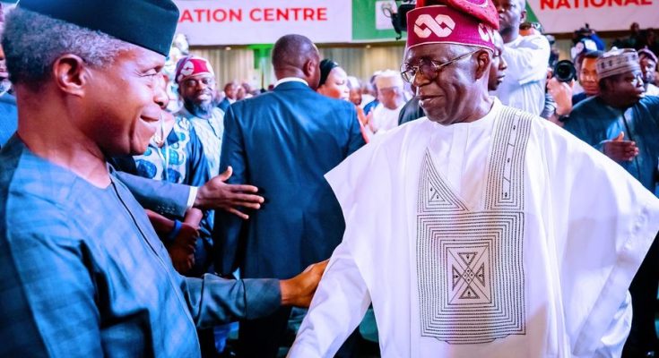 Former VP, Yemi Osinbajo Congratulates Tinubu, Shettima