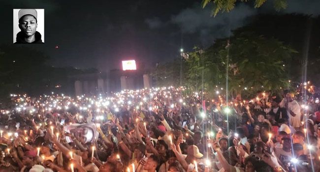 Lagos: Davido, Zlatan, Falz, others in candlelight procession for Mohbad
