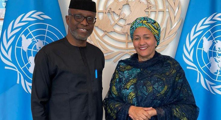 Laolu Akande, UN deputy Secretary-General meet ahead 78th UNGA summit