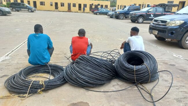 NSCDC arrests 3 suspected cable thieves in FCT