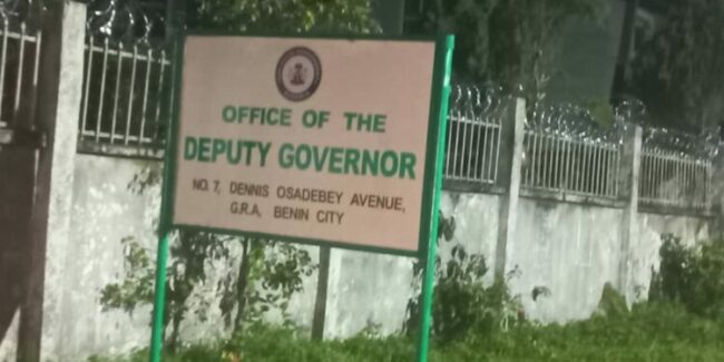 Obaseki relocates deputy’s office to abandoned building in Benin