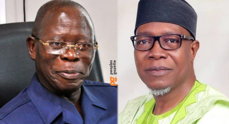 Adams Oshiomhole and Ihonvbere Julius